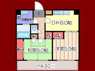 パシフィック上本町の物件間取画像